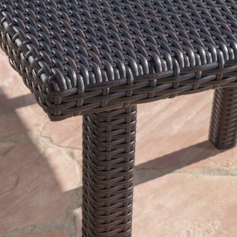 Fiona Outdoor 64-inch Square Wicker Dining Table by Christopher Knight Home - 64.00"L x 64.00"W x 30.00"H
