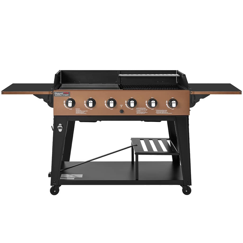 Royal Gourmet GD601Y 6-Burner Gas Grill and Griddle Combo