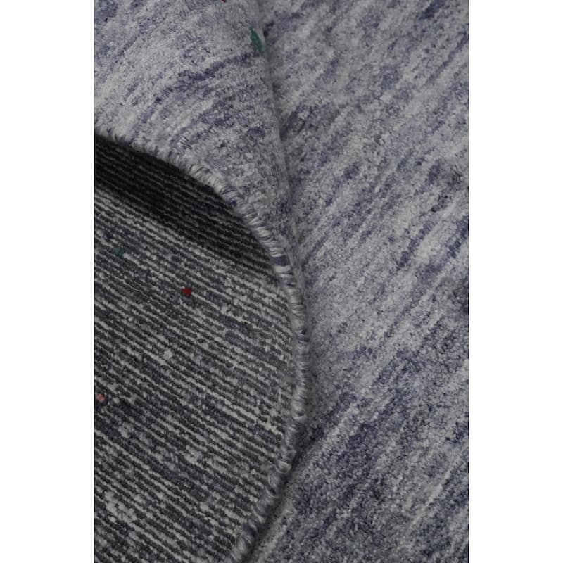 Hand Knotted Oriental 100% Wool Carpet Tribal Tribal Greys & Charcoal Gabbeh Area Rug - 12' 0'' X 9' 1''