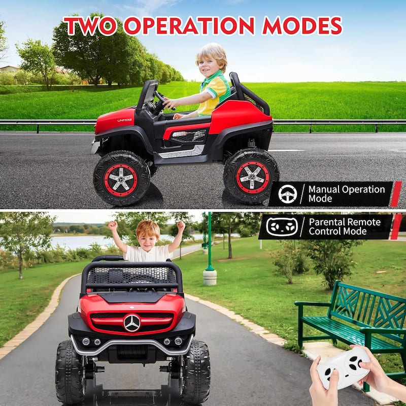 24V Ride On Truck Car for Kids 2 Seater Licensed Mercedes Benz Toddles Electric Car