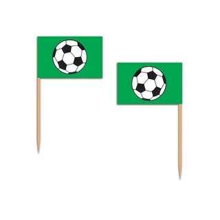 Shop Club Pack Of 600 Green Black And White Soccer Ball Food
