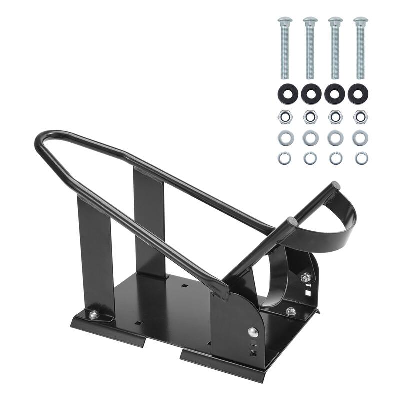 Motorcycle Wheel Chock Upright, 1800 lbs Capacity Heavy-duty Steel Motorcycle Front Wheel Stand with Adjustable Holes - 15"-21"