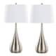 Option Brushed Nickel/White Linen