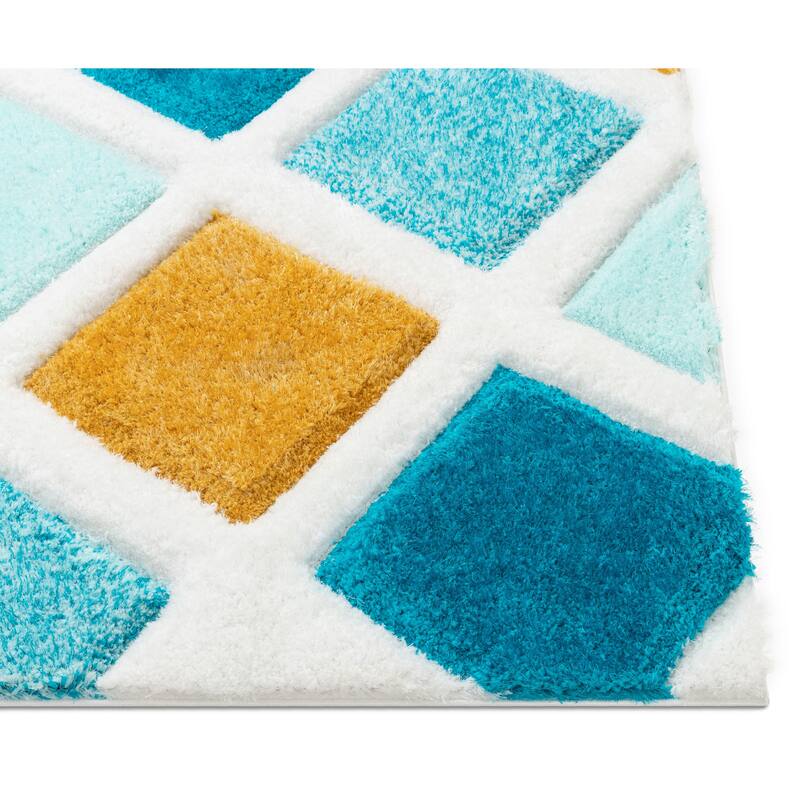 Well Woven San Francisco Posh Geometric Shag Area Rug