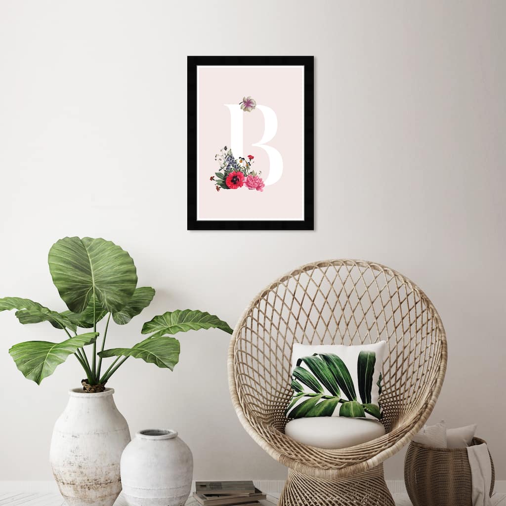 Wynwood Studio Prints Floral and Botanical Botanical B Pink and Pastel Pink Modern & Contemporary Wall Art Canvas Print