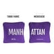 preview thumbnail 2 of 2, Manhattan Purple Dual Sided Cornhole Bags