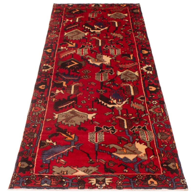 ECARPETGALLERY Hand-knotted Andelz Red Wool Rug - 3'7 x 9'11