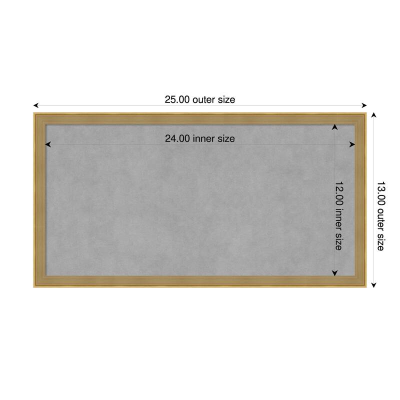 Amanti Art Incline Black Framed - 25 x 13 in - Incline Dark Gold