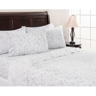 Chanasya Elegant Floral Print Ultra Soft Microfiber Sheet Set