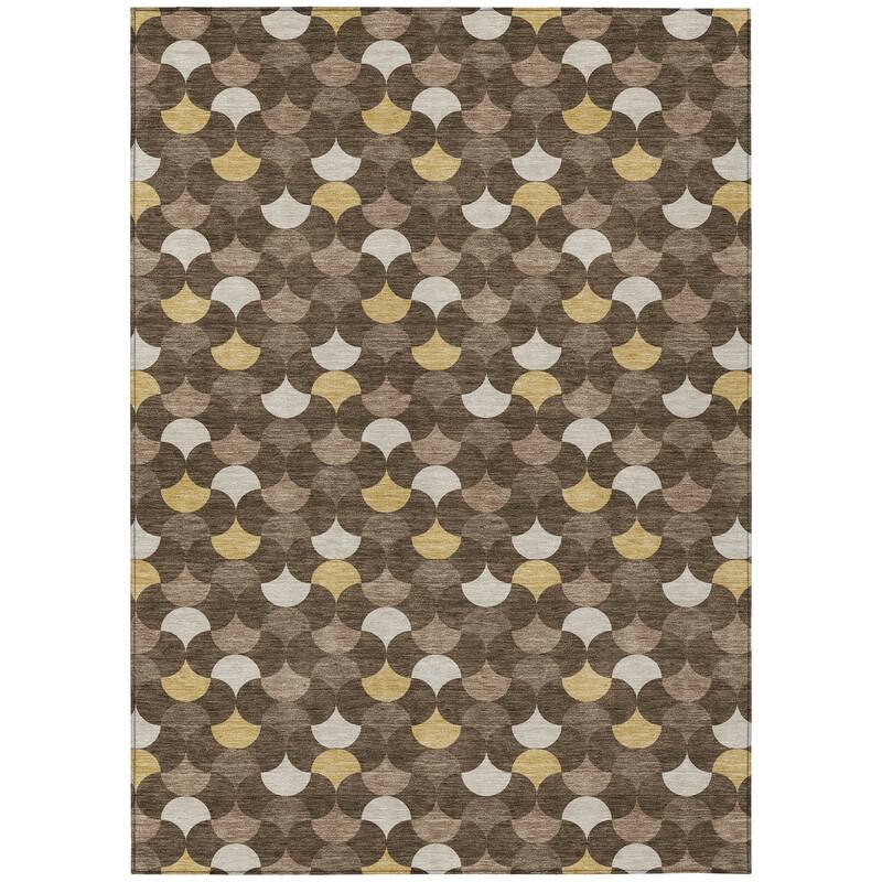 Machine Washable Indoor/ Outdoor Modern Osage Chantille Rug