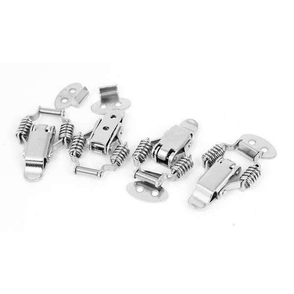 4 Box Chest Case Spring Loaded Stainless Steel Draw Toggle Latch Hasp 4 Box Chest Case Spring Loaded Stainless Steel Draw Toggle Latch Hasp