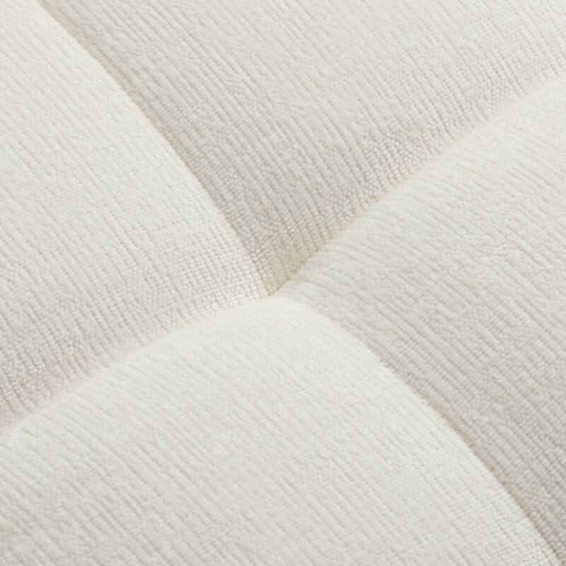 L Shaped Modern Modular Sectional Curved Sofa, Minimalist Cloud Couch Boneless Couches with Chaise