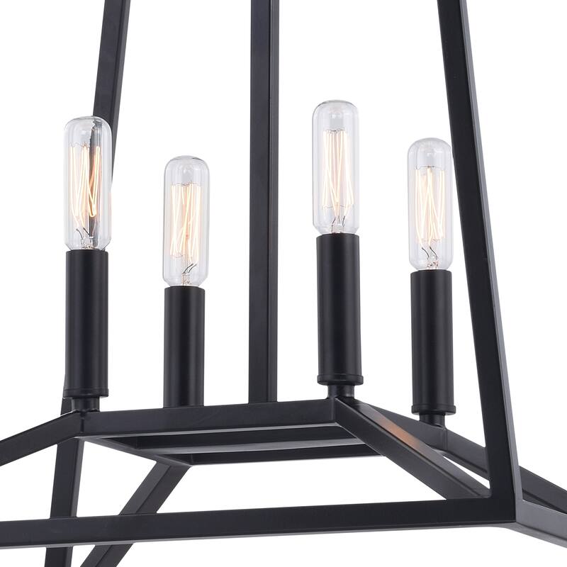 Hayes Black Farmhouse Open Cage Indoor/ Outdoor Pendant Lantern