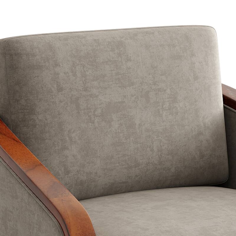 Modern Upholstered Swivel Accent Chair Set of 2