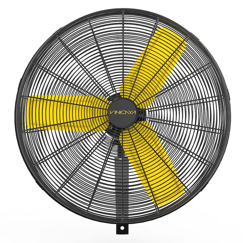 30" Industrial Oscillating 3-Speed Heavy Duty Wall Mount Fan