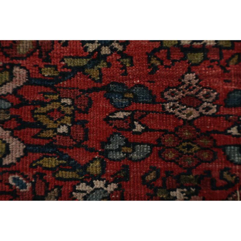 Hand Knotted Oriental 100% Wool Carpet Traditional Floral Beige & Ivories Sarouk (Farahan) Area Rug - 6' 5'' X 4' 2''
