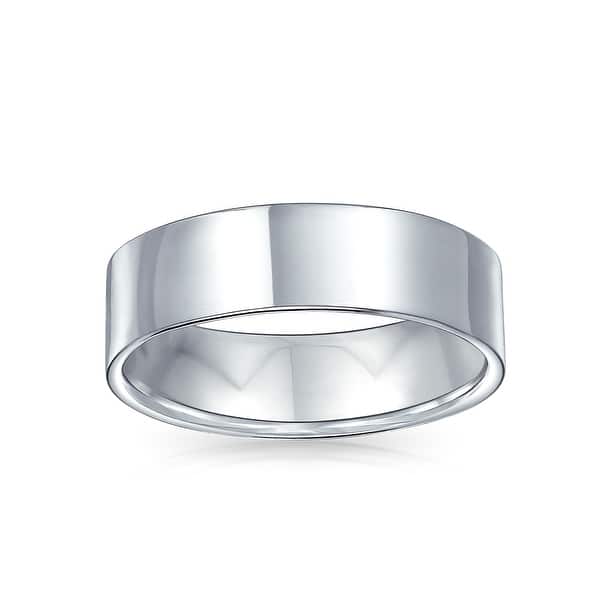 925 Sterling Silver Polished 6mm Fancy Flat Wedding Ring Band Size 7-13.5 925 Sterling Silver Polished 6mm Fancy Flat Wedding Ring Band Size 7-13.5