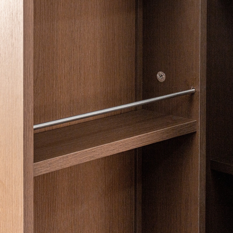 62.99in Kitchen Pantry Cabinet,Walnut Freestanding Buffet Cupboards Sideboard with Doors & Shelves,Kitchen Pantry Cabinet