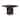 Terra Dark Brown Solid Wood w/ Fluted Base Round Dining Table