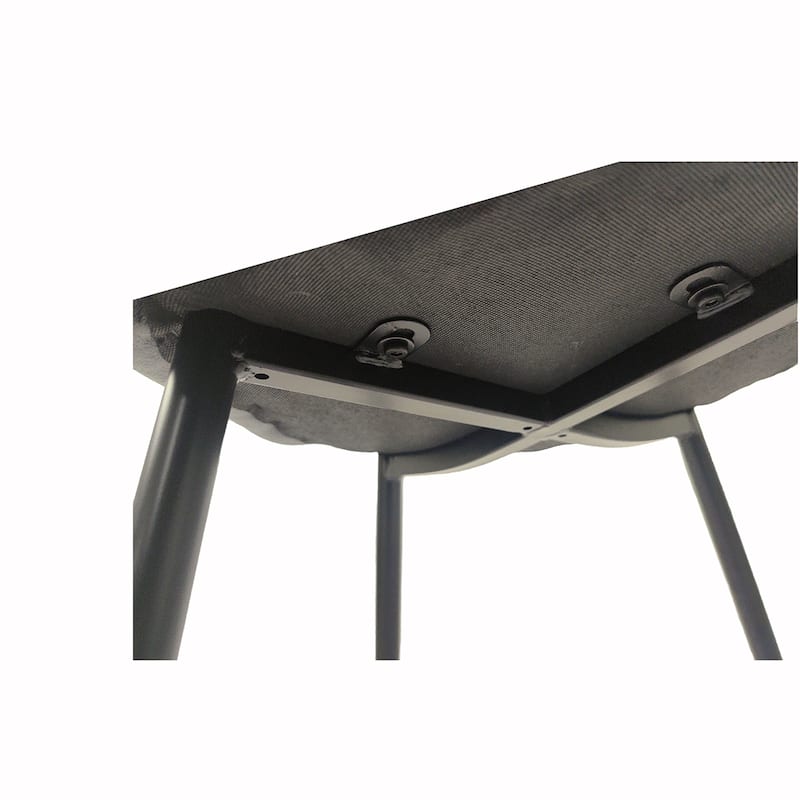 4PCS Suede Fabric Accent Chair With Metal Legs