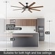 preview thumbnail 13 of 19, 72" Large Ceiling Fan with 3CCT Dimmable LED Light and Remote(8 Reversible Blades）
