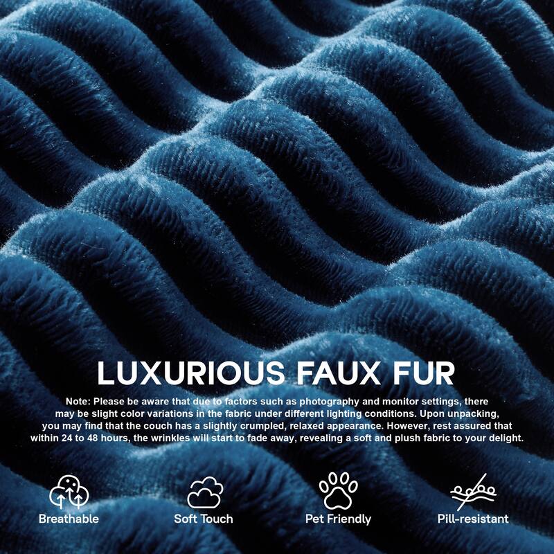 OVIOS All-Foam Cloud L-Shaped Lounger Sofa​ ​​With Ottoman​