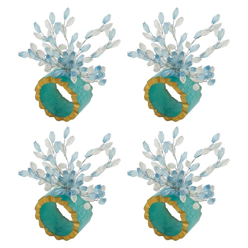 Beaded Bliss Resin Napkin Ring (Set of 4)