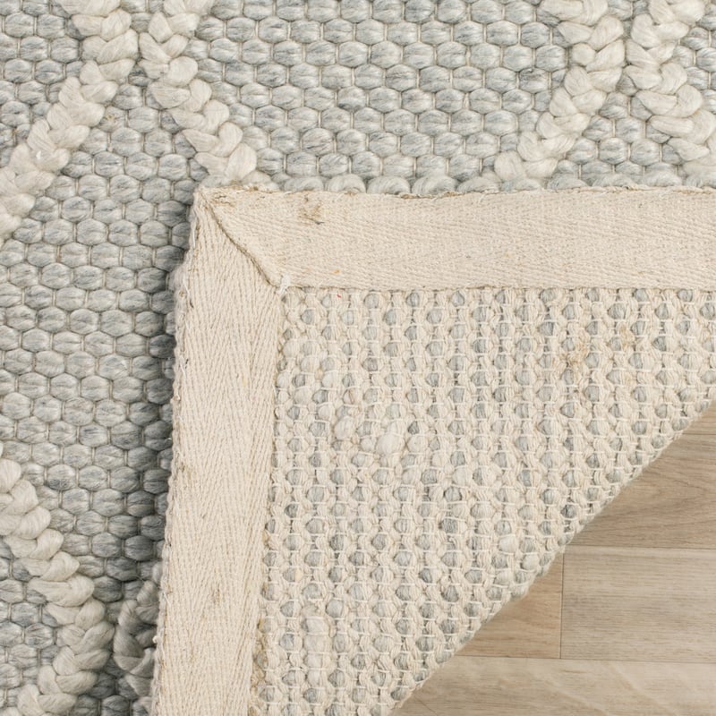 SAFAVIEH Handmade Natura Qiong Wool/ Viscose Trellis Rug