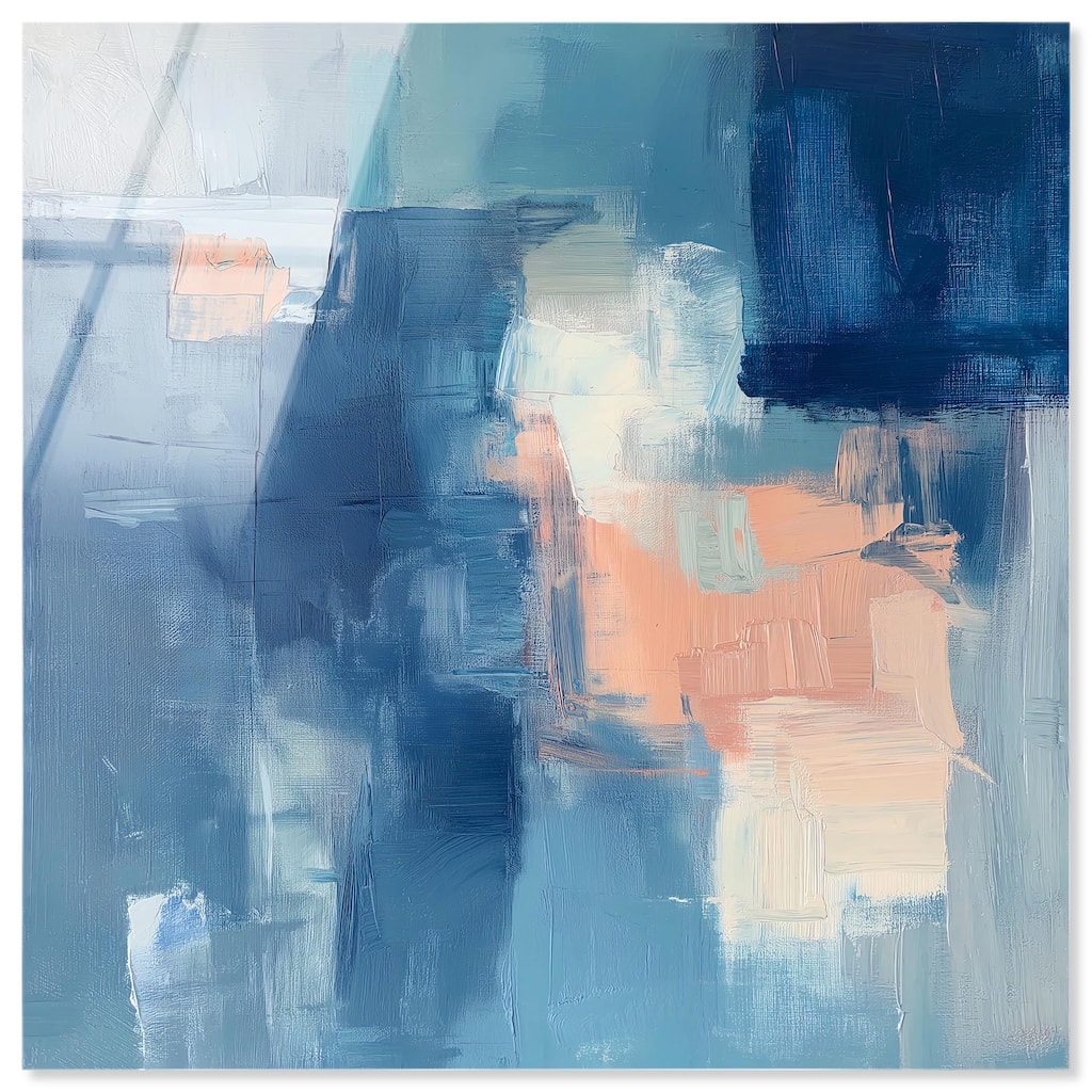 Whispering Blue II Acrylic by Art Remedy, Ready to Hang