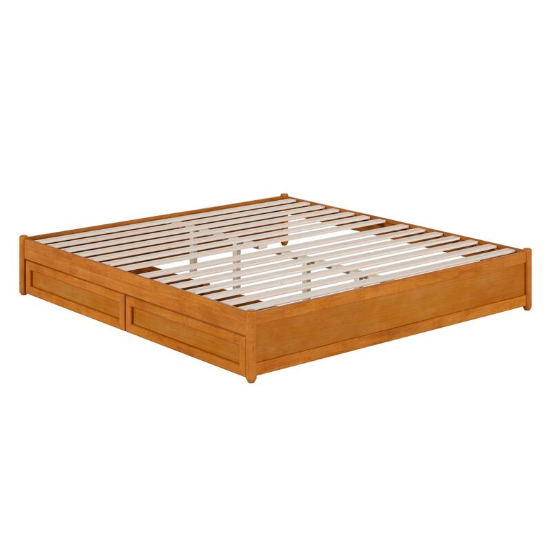 Barcelona Panel Platform Bed with Storage Drawers