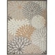 preview thumbnail 33 of 112, Nourison Aloha Floral Modern, Indoor/Outdoor Area Rug 10' x 14' - Natural