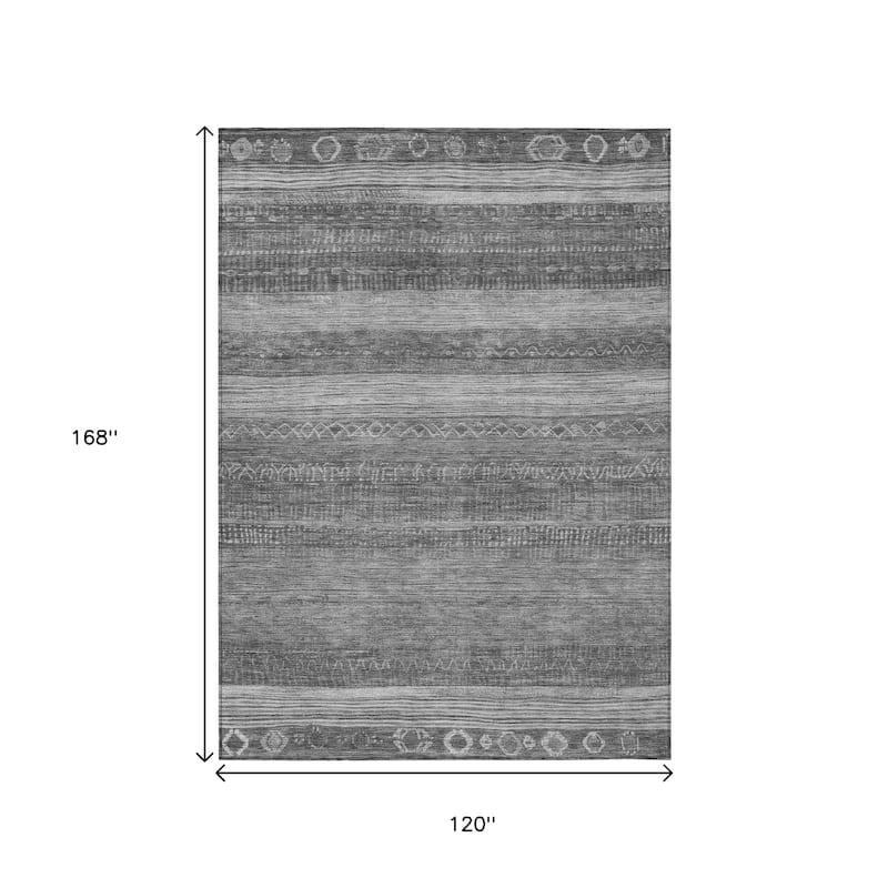 HomeRoots Aztec Transitional Rectangle Outdoor Rug