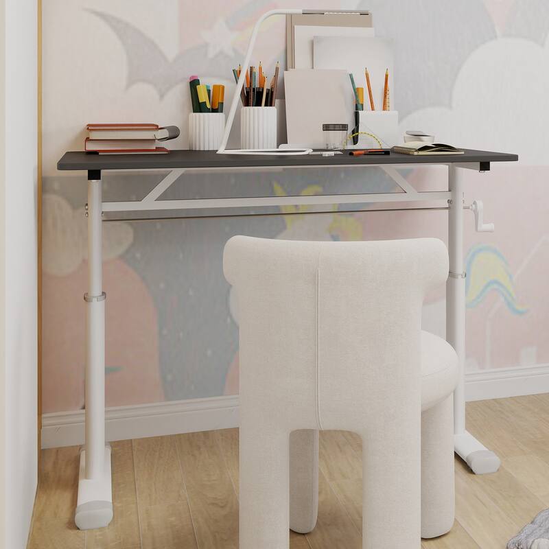 Adjustable Study Desk for Kids & Adults - Height-Adjustable, Multi-Purpose Home/Office Desk, Compact Design