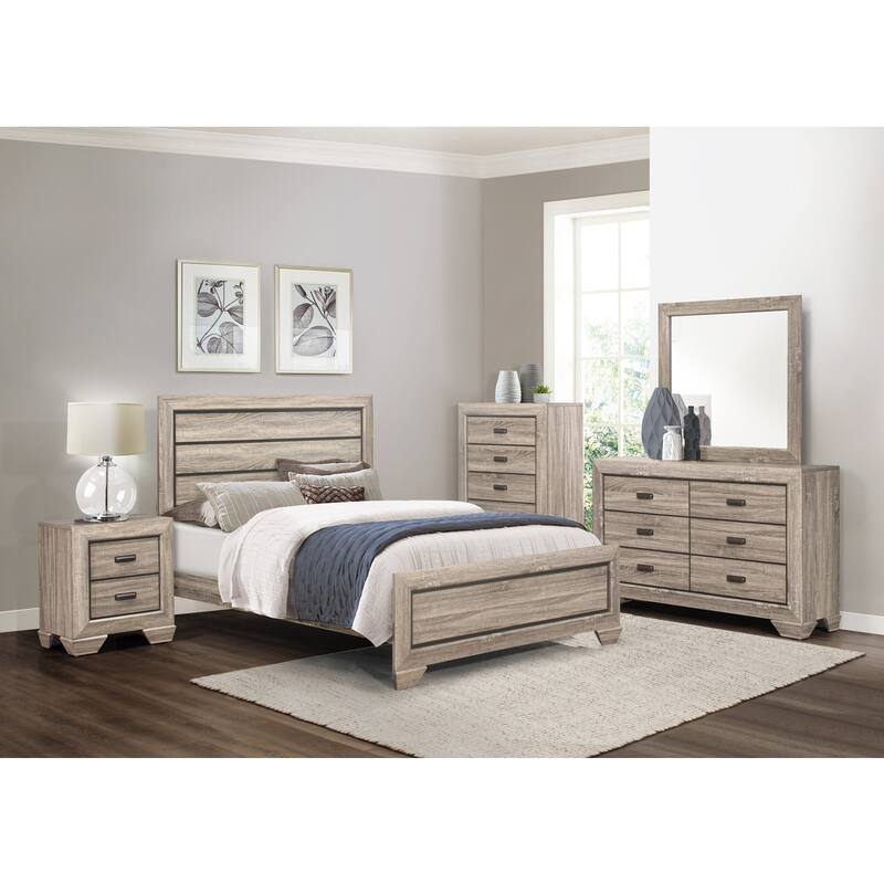 Valli Natural Panel Bed