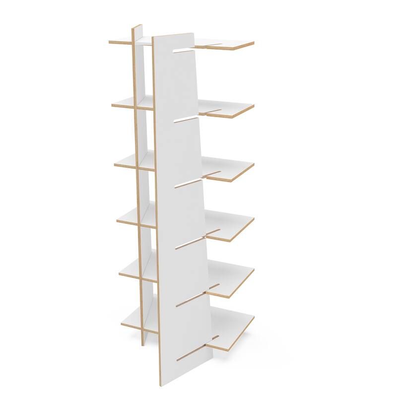 EcoFriendly Jade 6 Shelf Open Bookcase