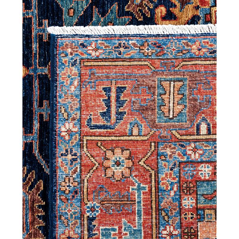 Serapi One-of-a-Kind Hand-Knotted Area Rug - Blue - 8' 0" x 9' 10"