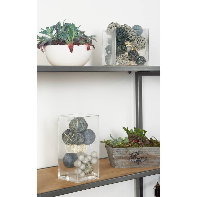 Dried Plant Material Coastal Orbs & Vase Filler (Set of 3) - 6 x 5 x 11Round - Grey
