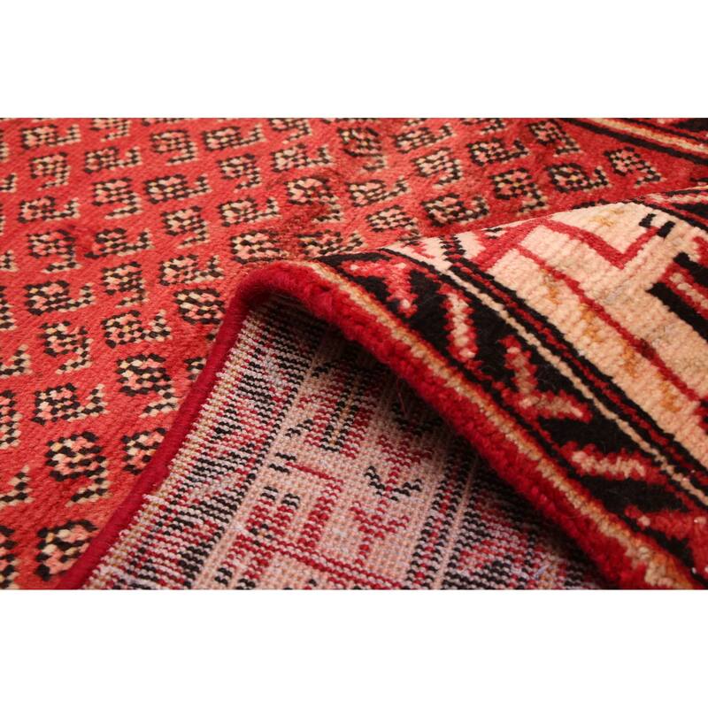ECARPETGALLERY Hand-knotted Andelz Red Wool Rug - 3'3 x 10'2