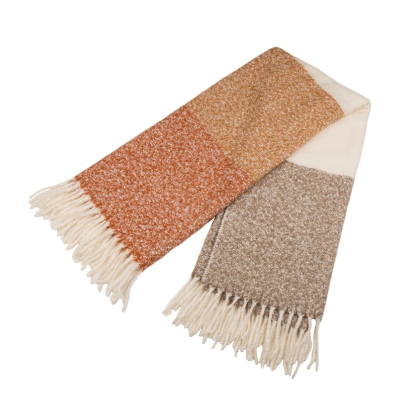 Glitzhome 50x60 Curated Nomad Division Striped Woven Jacquard Throw Blankets