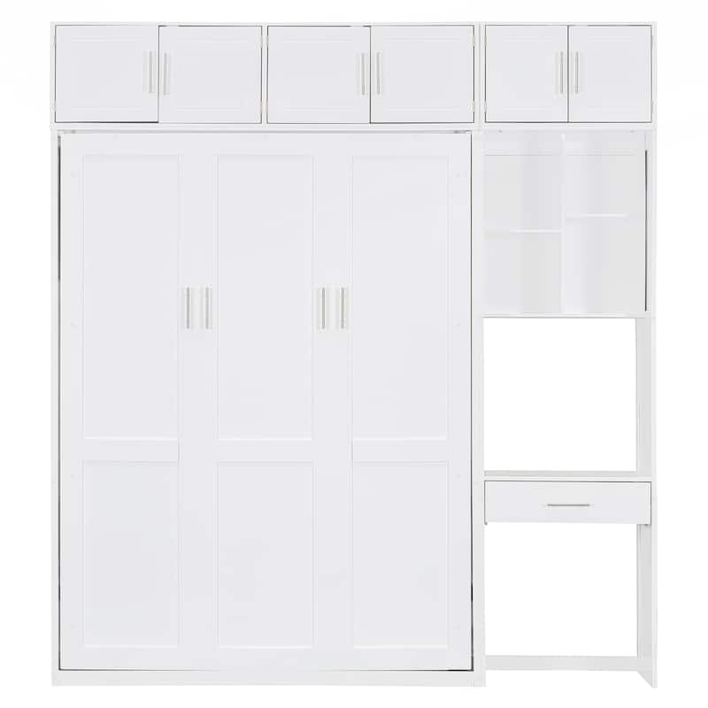 Versatile Space-Saving Murphy Bed with Integrated Storage and Desk for All Spaces