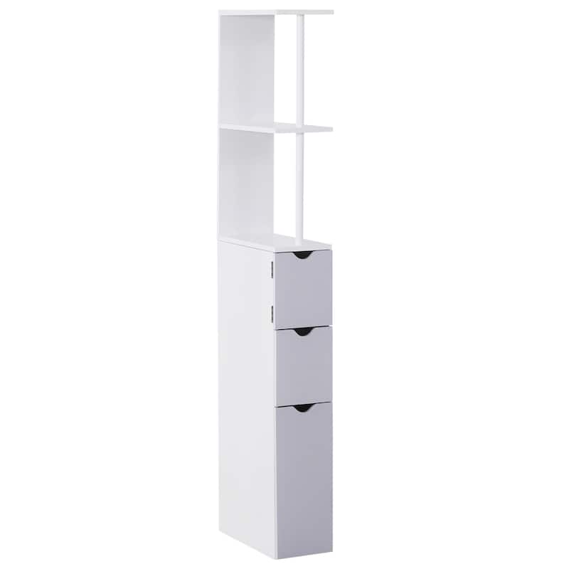Bathroom Tower Storage Cabinet - 6" W x 13" D x 55.25" H