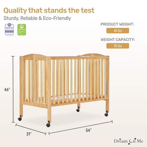 Dream On Me, Folding Full Size Crib