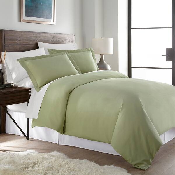 Shop Hotel Luxury Ultra Soft 3 Piece Solid Color Duvet Cover Set
