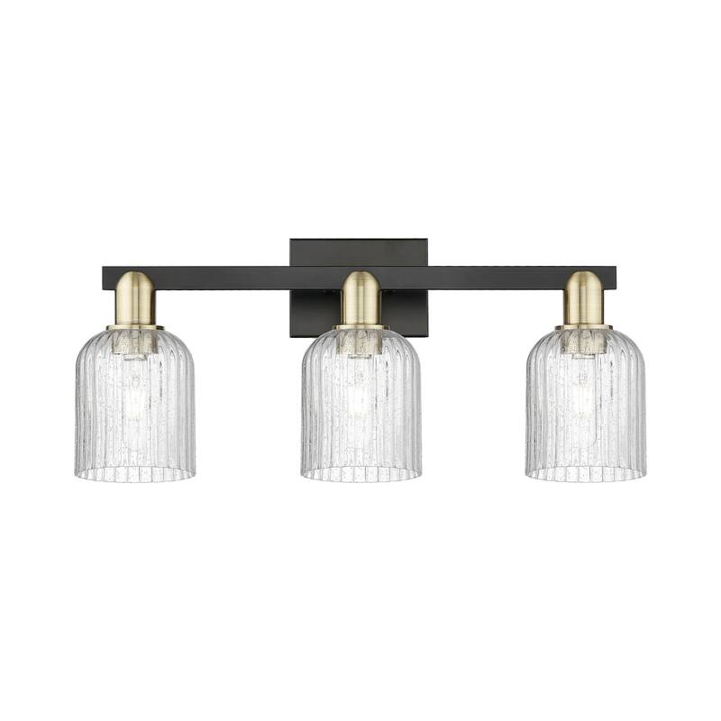 Innovations Lighting 716-3W-11-24 Bridal Veil Vanity Bridal Veil 3 - Black Antique Brass / Seedy