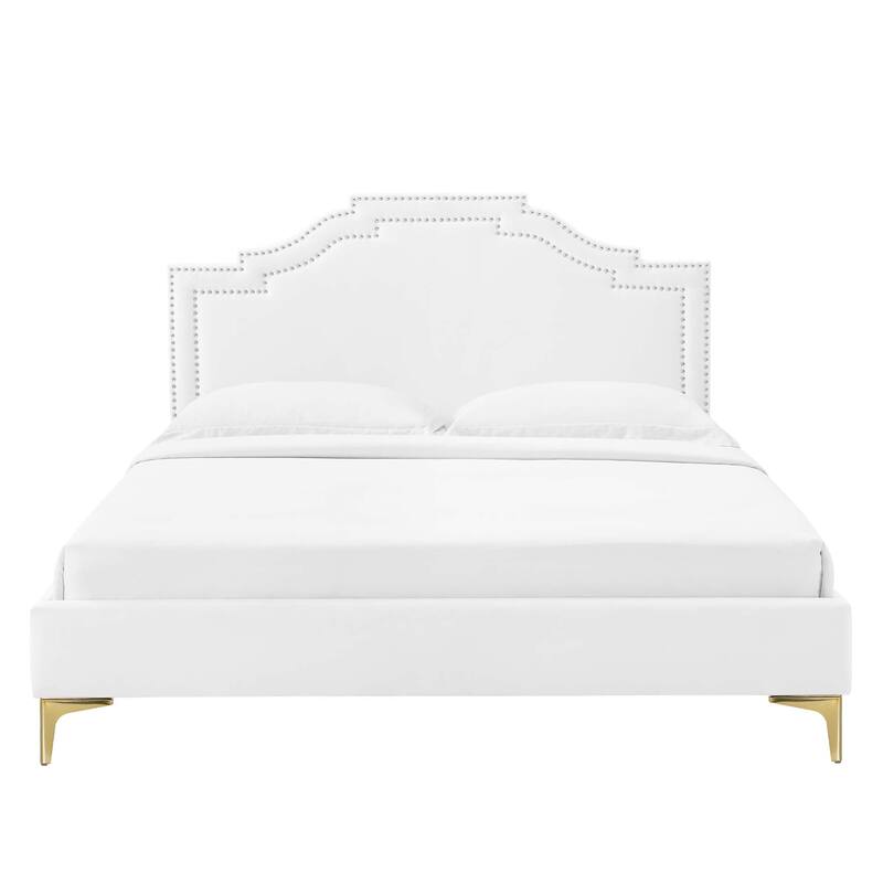 Adelaide Performance Velvet King Platform Bed