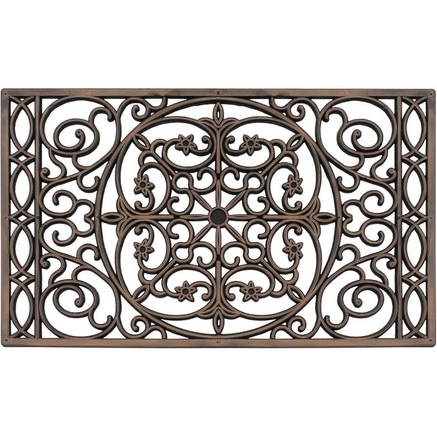 A1HC Rubber Grill Doormat, Elegant Star Pattern,Fun Designed Floor Mat, 18"X30"