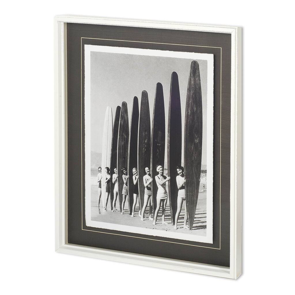 Surfin' Gals Framed Art Print