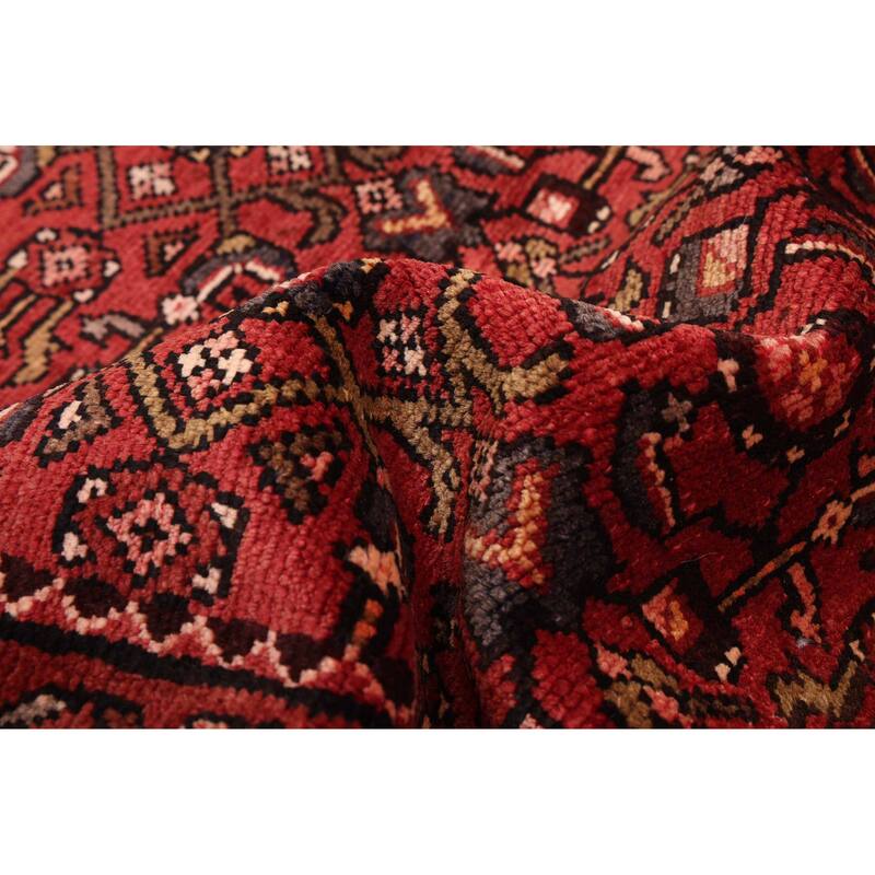 ECARPETGALLERY Hand-knotted Andelz Red Wool Rug - 3'10 x 10'4