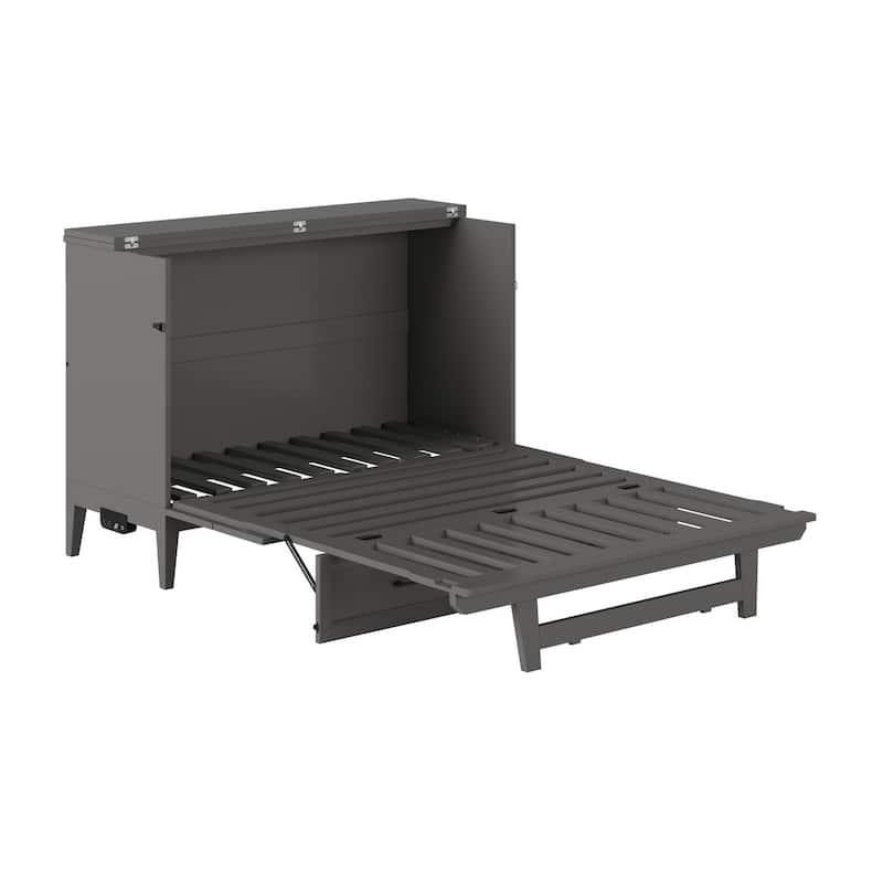 Santa Fe Murphy Bed Chest with Mattress and Built-in Charger