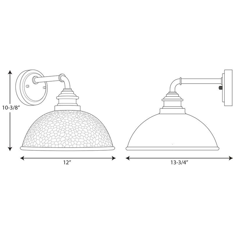 Englewood Collection One-Light Medium Wall Lantern - 11.370" x 14.750" x 12.750"